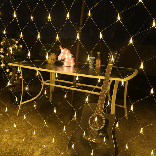 Net lights romantic room layout colorful lights flashing string lights holiday hanging lights festival shopping mall Christmas decoration outdoor