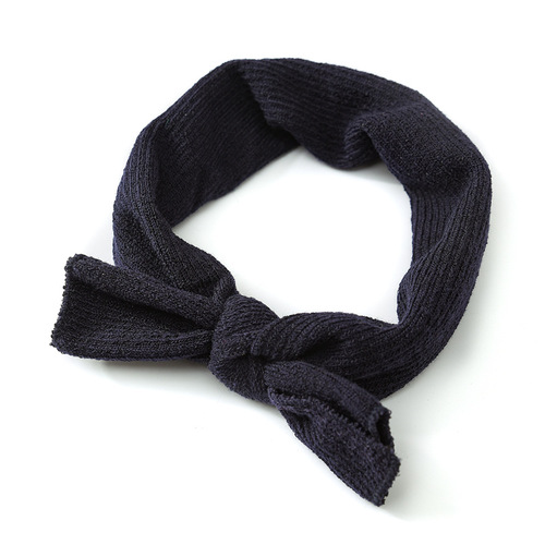 Headwear new bow hair accessories Children's solid color baby headband hair accessories wide-brimmed baby girl's micro elastic headband