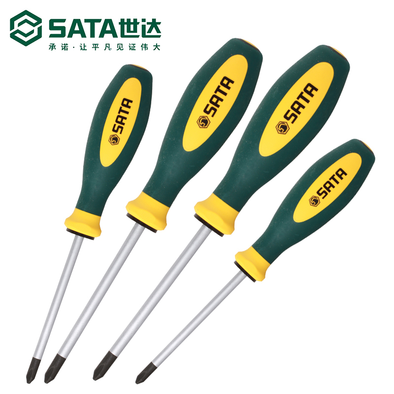 63614 G系列三色柄十字形螺丝批#1x200MM
