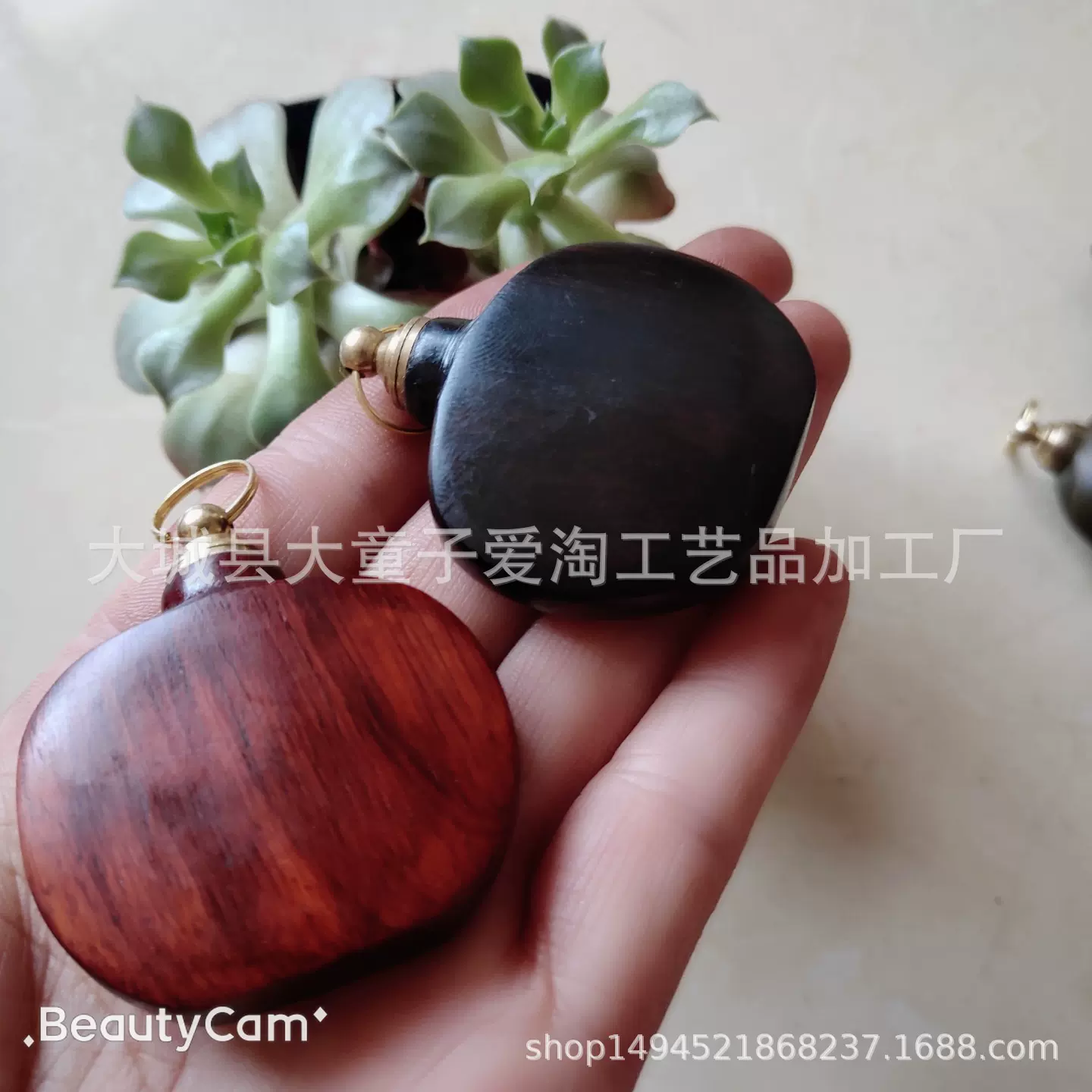 生产厂家乌木绿檀犀牛角紫檀木鼻烟壶木质工艺品手把件挂件实用