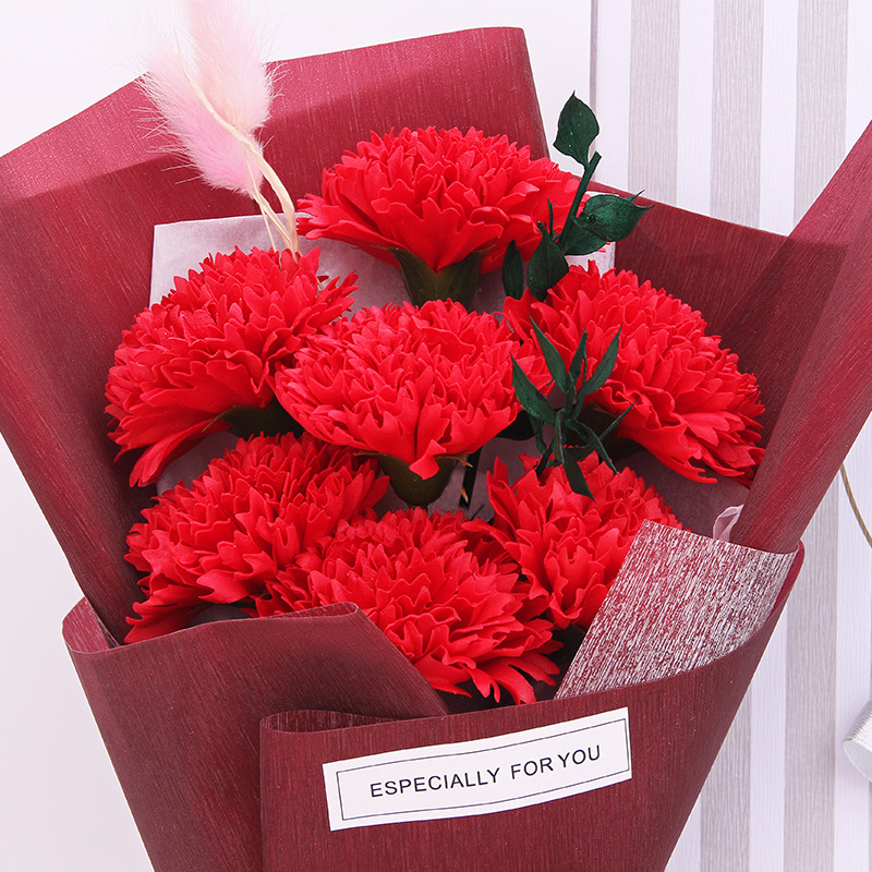 新款7朵方盒康乃馨2019红3