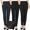 秋冬季新款中老年女装长裤 加厚棉裤 大码松紧腰妈妈装保暖加绒裤|ms