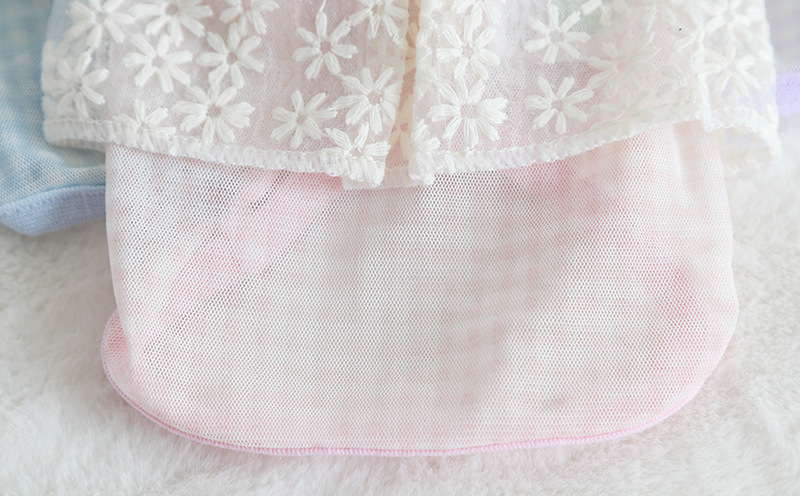 雏菊小格网眼衫