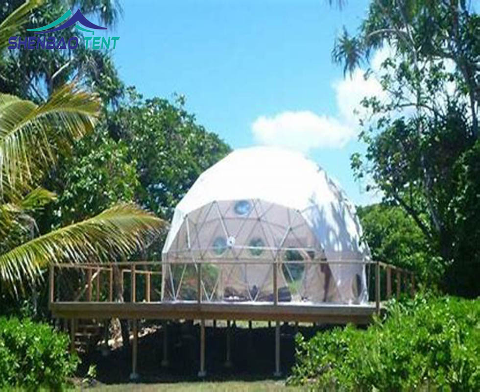 7米直径营地度假住宿酒店篷房 网红星空帐篷酒店民宿