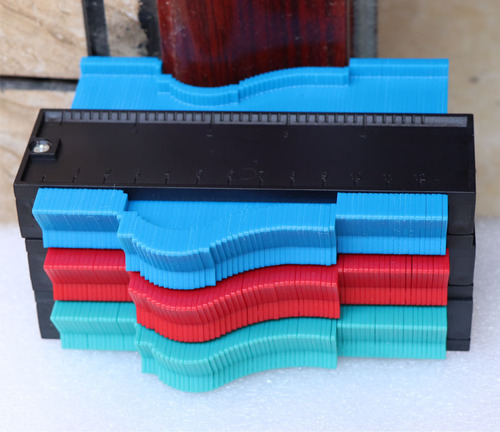 Contour gauge profiling ruler multifunctional woodworking tool irregular contour gauge radian ruler contour gauge taker