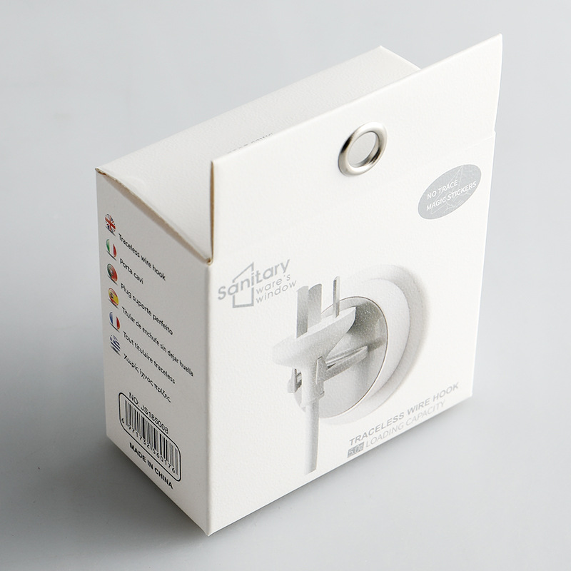 Gancho de etiqueta multifuncional [Caja de color] Baño Cocina enchufe rack de almacenamiento sin clavos fuerte sin costuras gancho de la etiqueta