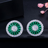 Earrings, sophisticated hypoallergenic zirconium, wholesale