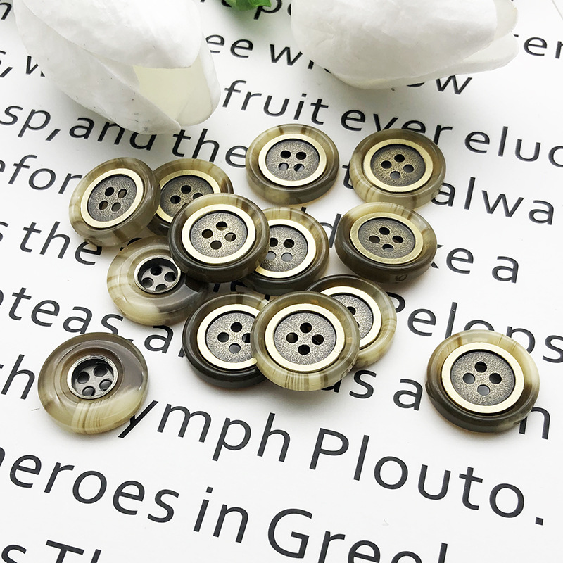 树脂纽扣 男装 女士 大衣扣 风衣扣 DIY饰品配件 西装扣 衣服服装详情图2