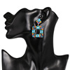 Fashionable glossy earrings, European style, Aliexpress