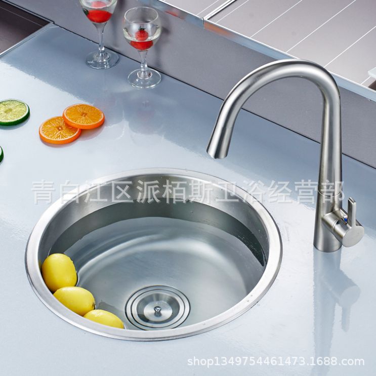 Piper. water tank 4040 Circular Single groove One piece Stainless steel Basin Single groove Trays Direct selling