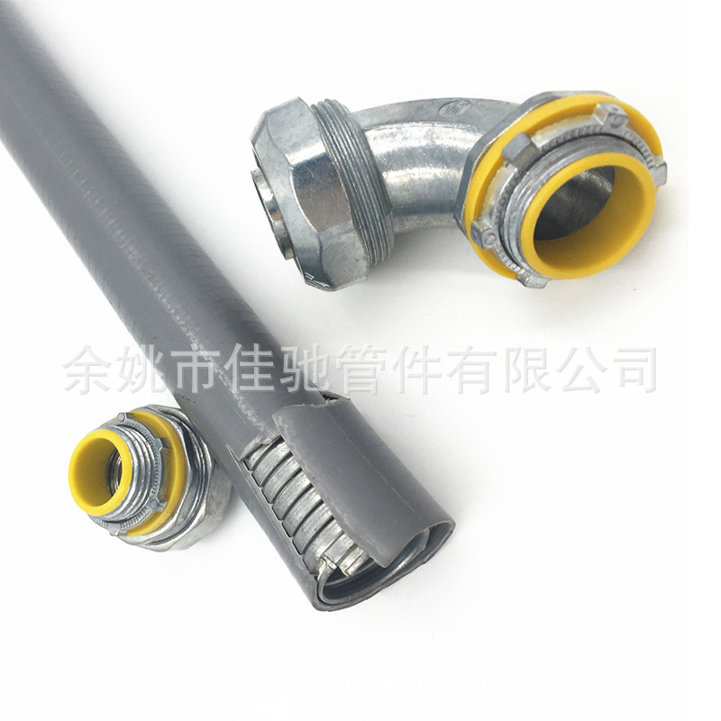 PVC平包嵌棉线阻燃耐热防老化金属包塑软管 平包管 穿线管