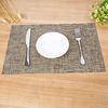 Woven non-slip two-color table mat PVC, wholesale