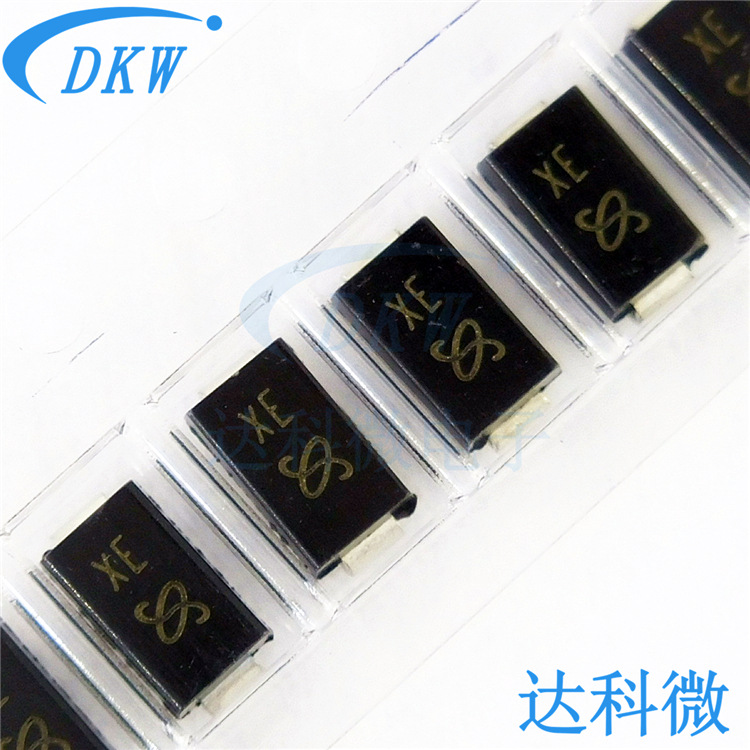 SMAJ12CA-E3 DO-214AC 丝印XE SMA瞬态抑制双/单二极管 SMAJ12A