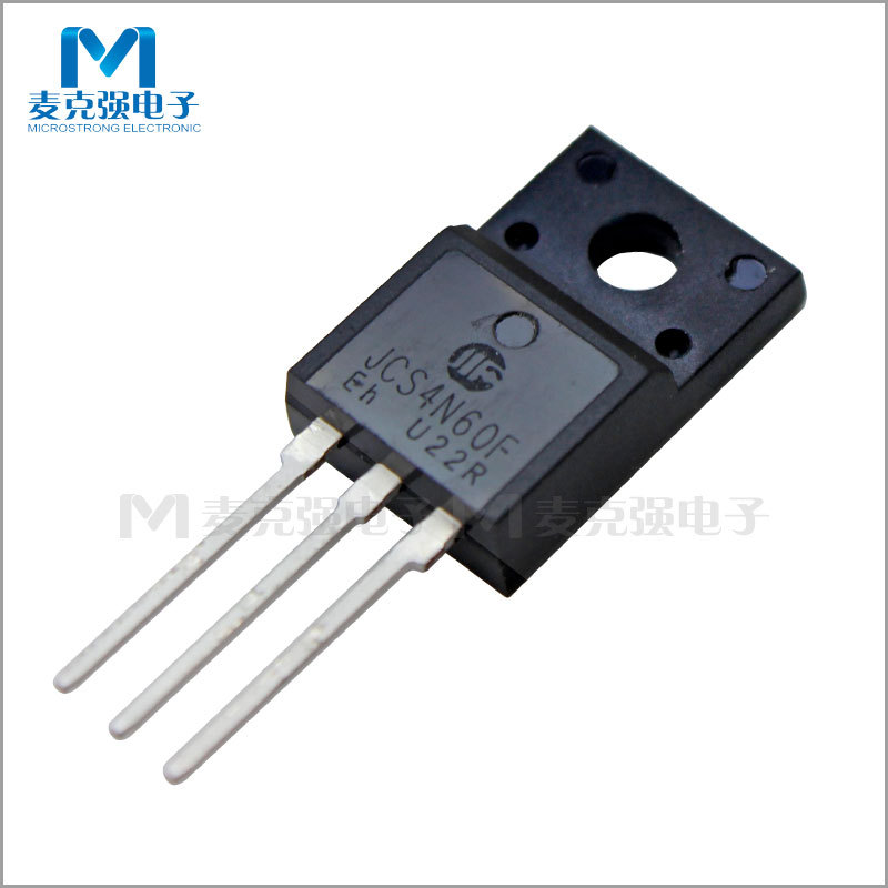 N沟道增强型场效应管MOS管4N60 JCS4N60F TO-220F 4A/600V全新