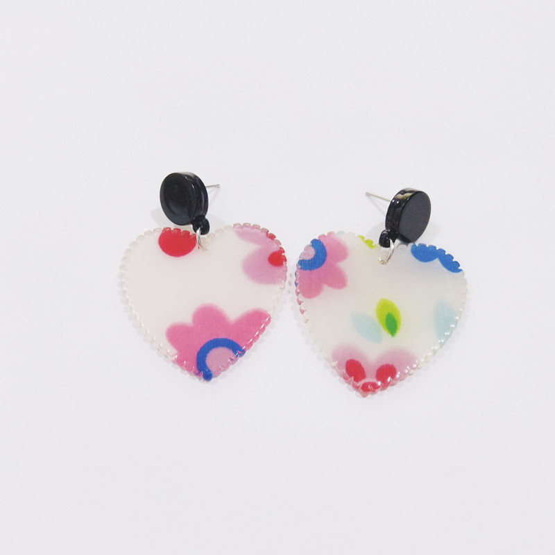 7g Weight No Inlaid Inlay Material Earrings Classification Housewarming, Anniversary, Business, Wedding, Travel, Birthday, Festival Occasion Arylic Material Geometric Pattern Women'S Gender Black&White Color Table Tennis Racket Round Spotted Pattern Earrings 1