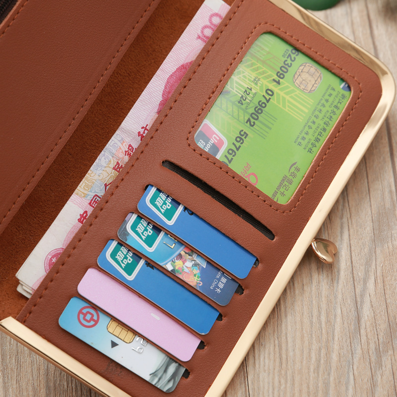 Korean Hollow Flower Long Clutch Bag Wholesale display picture 19