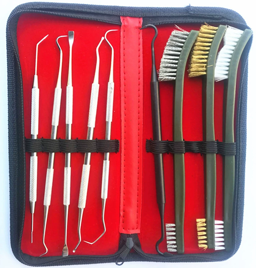 Набор щеток для чистки труб, набор щеток для чистки автомобилей и оружия, комплект щеток для чистки оружия