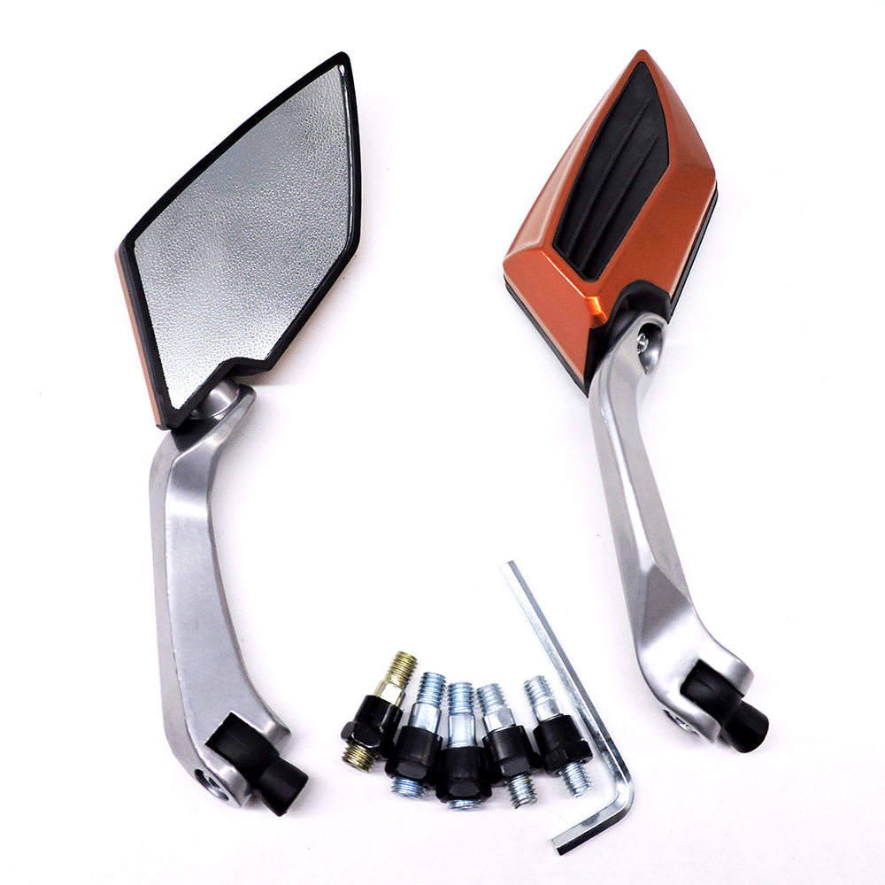 Motorcycle Modified Rearview Mirror, Scooter, Street Car, Moped Rearview Mirror, Reversing Mirror, Rearview Mirror, Diamond-Shaped Reflector