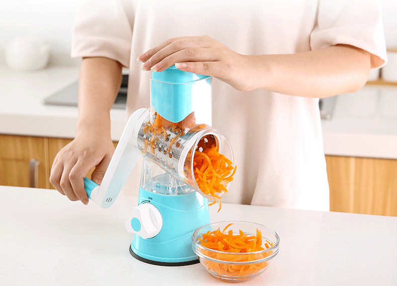 Hand-cranked vegetable cutter, multi-functional kitchenware and kitchen supplies, multi-functional vegetable cutter, fruit and vegetable slicing roller, vegetable cutter TV detail image 7
