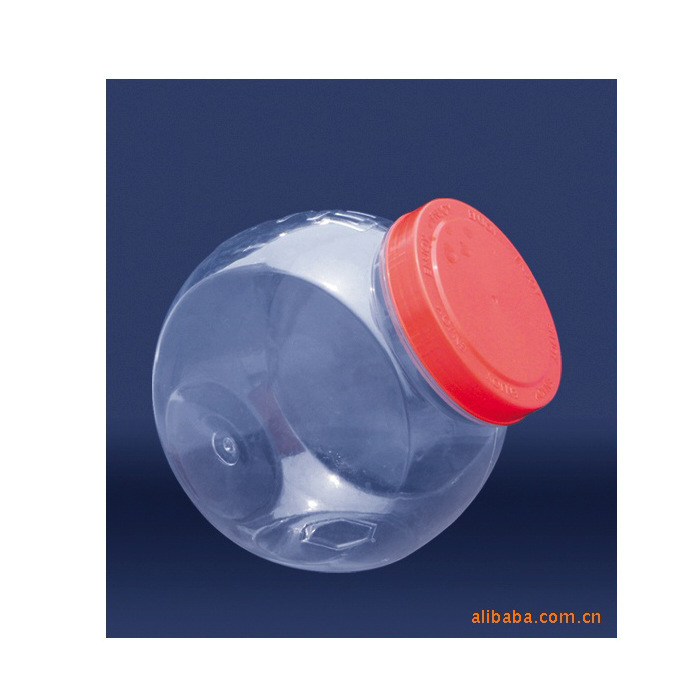 供應1L雙底塑料瓶1kg側放塑料包裝瓶1000ml塑料桶PET干果瓶