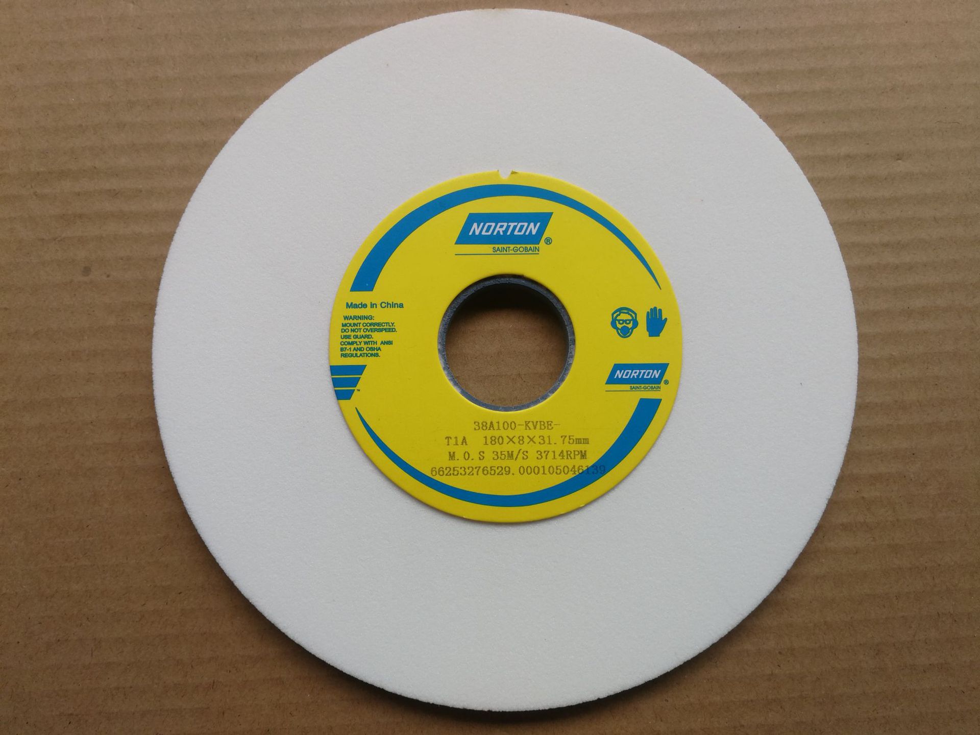 批发诺顿砂轮白刚玉白色诺顿砂轮38A180*8*31.75 80K 100K 120K