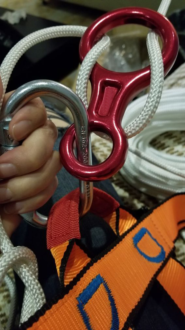 高楼层消防家用逃生缓降器 安全绳火灾救生绳 钢丝应急求生套装