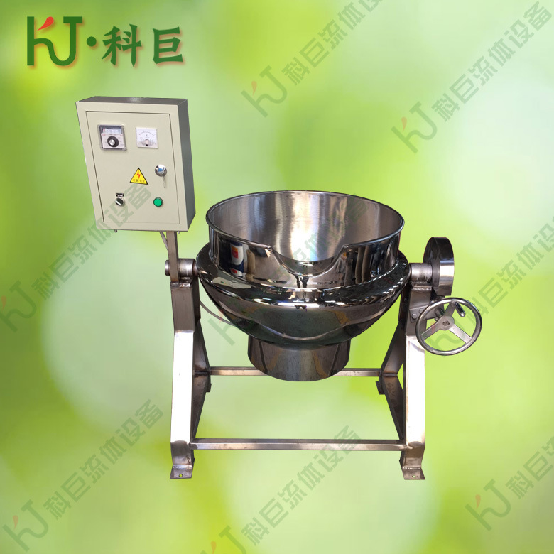 电加热可倾式无搅拌夹层锅300L 卫生型不锈钢夹层锅