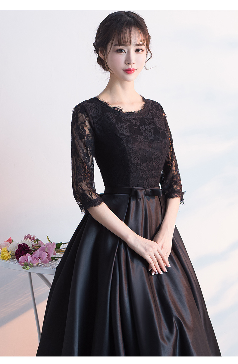 Patchwork Satin Dress Image 4