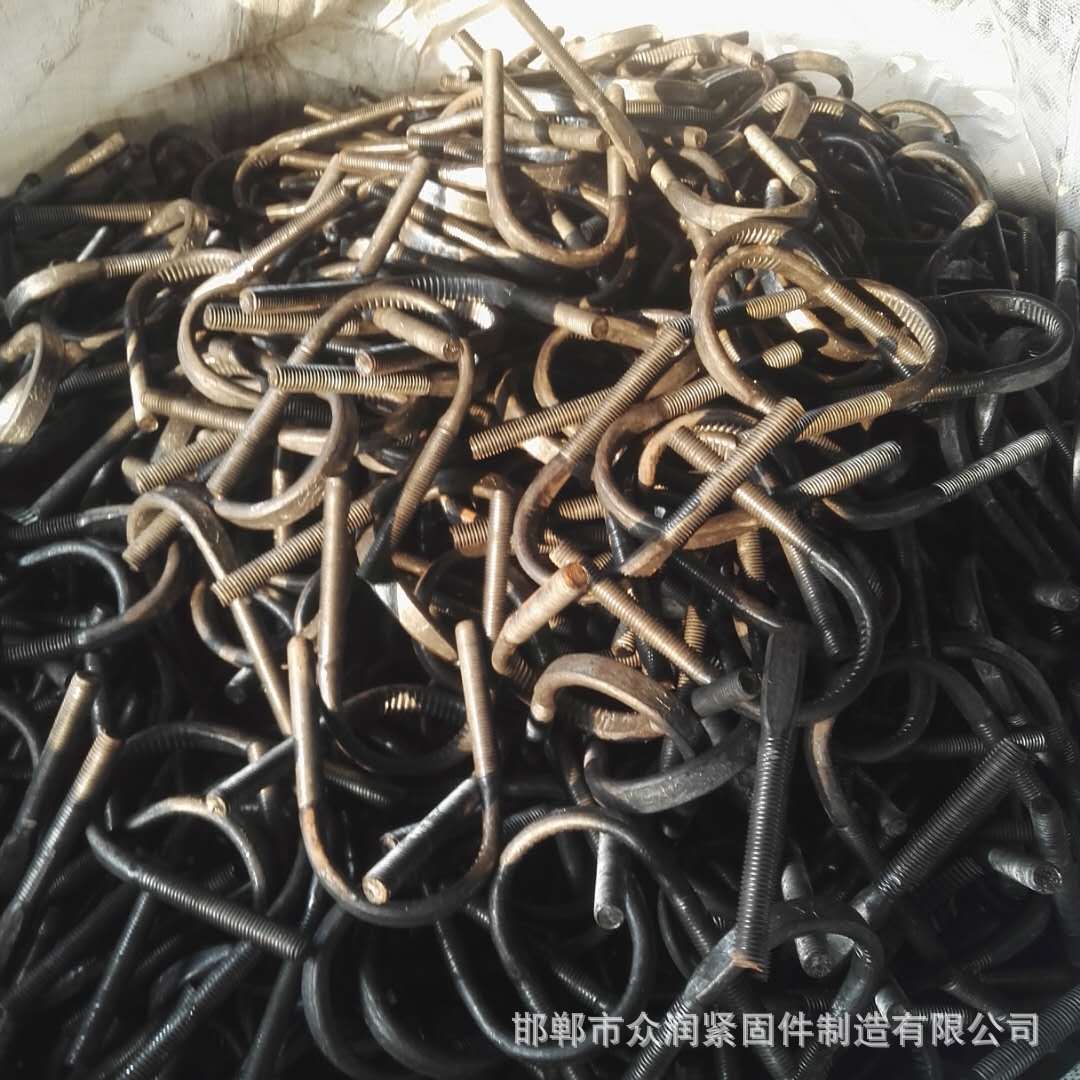 定制加工U型螺丝 厂家直销U型卡8.8级U型抱箍U型螺栓量大从优