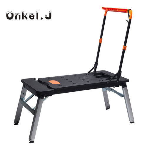 Onkel.J multifunctional workbench horse stool stainless steel diy operating table trolley scaffolding mobile platform ladder