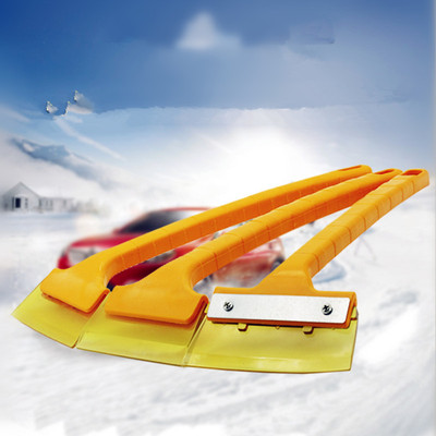 加长柄牛筋汽车除雪铲 除霜铲除冰铲不伤玻璃 汽车用雪铲铁头加固