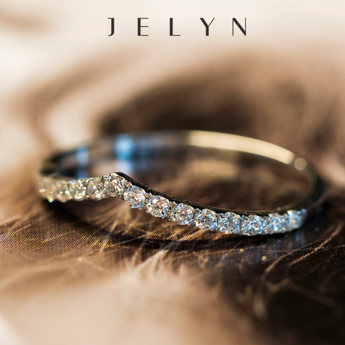 925 sterling silver plated 14K gold ring Japanese and Korean row diamond ultra-narrow zirconium diamond thin women's rose gold ring ring tail ring