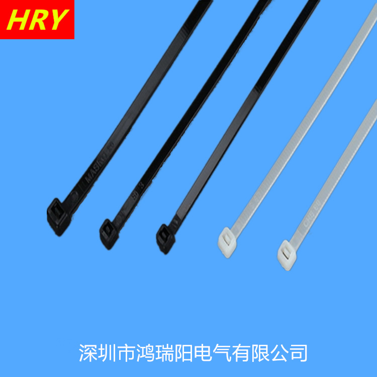 自锁式尼龙扎带黑白4*150厂家批发价格优惠规格齐全耐低温不易断