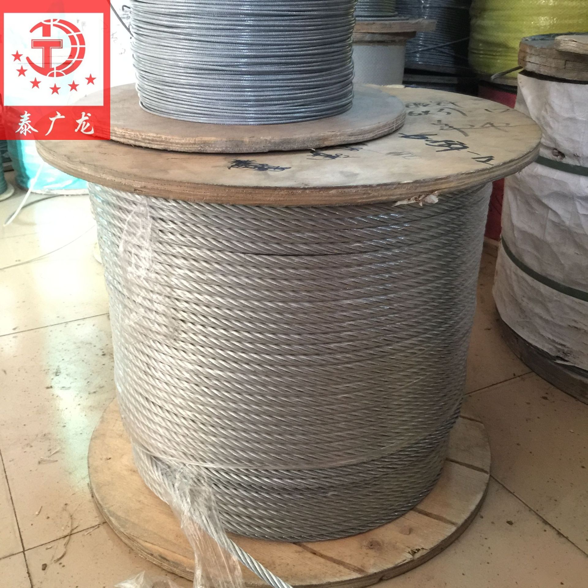 泰广龙供应棉芯钢丝绳 普通材质钢丝绳 37股钢丝绳12mm