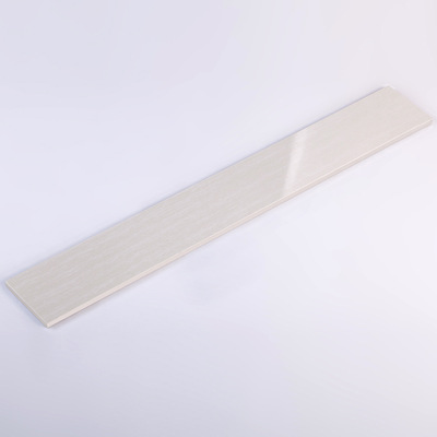 佛山廠家800*110踢腳板線600*110地腳線瓷磚白色木紋陶瓷地腳線