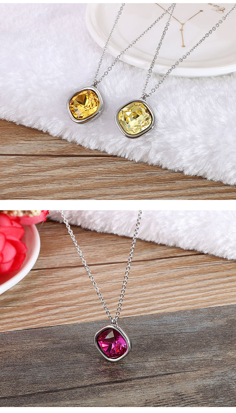 Titanium Steel Material Titanium Steel 18K Gold Plated Fashion Geometric Necklace