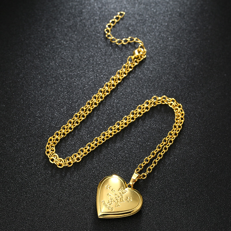 Fashion Heart Shape Stainless Steel Copper Plating Pendant Necklace 1 Piece display picture 3