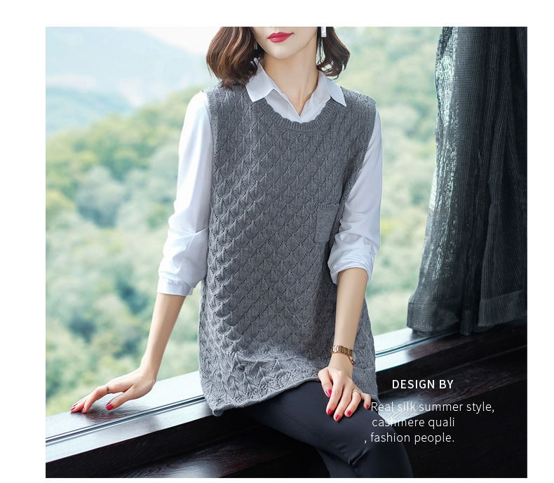 Gilet femme HIRONDELLE CHRYSALIDE en Tricot - Ref 3317243 Image 17