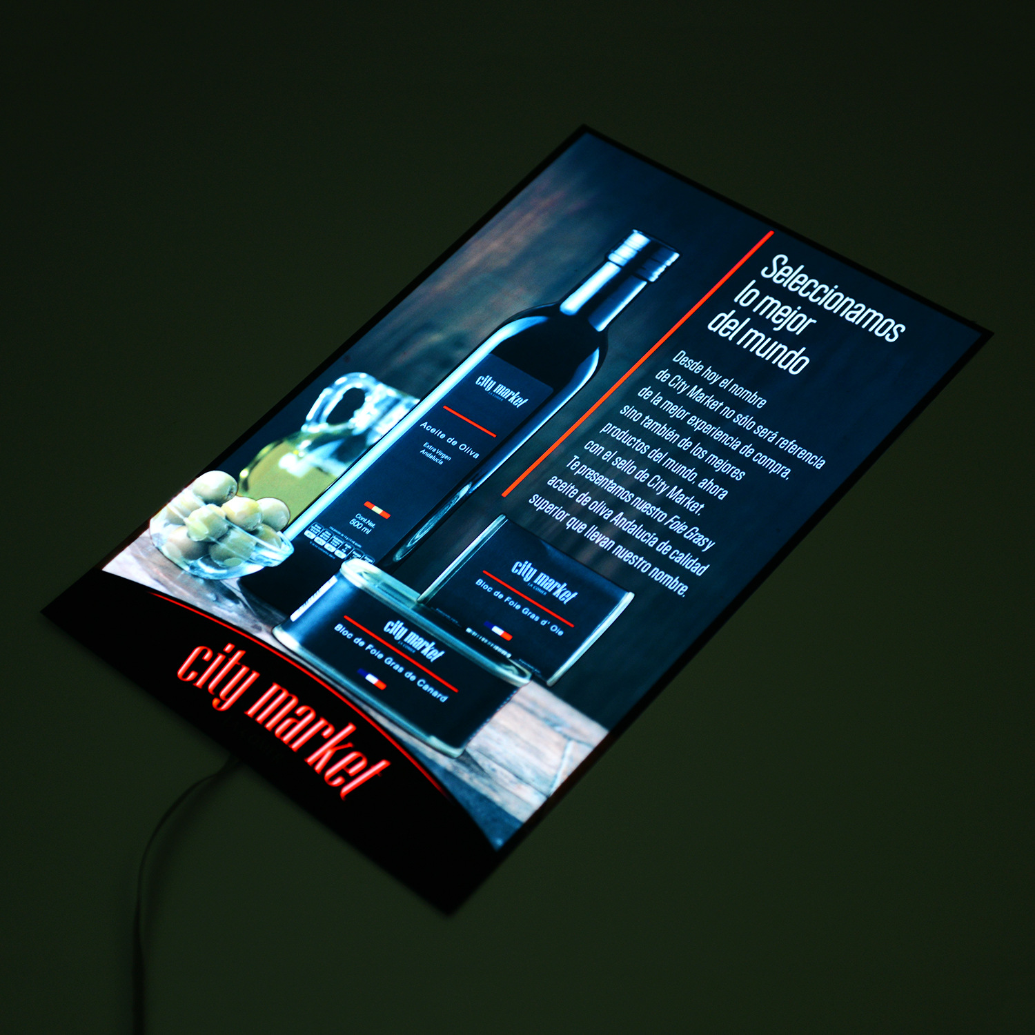 EL灯片适配饮品自动贩卖机夜间自动发光精准导购动态广告宣传灯箱