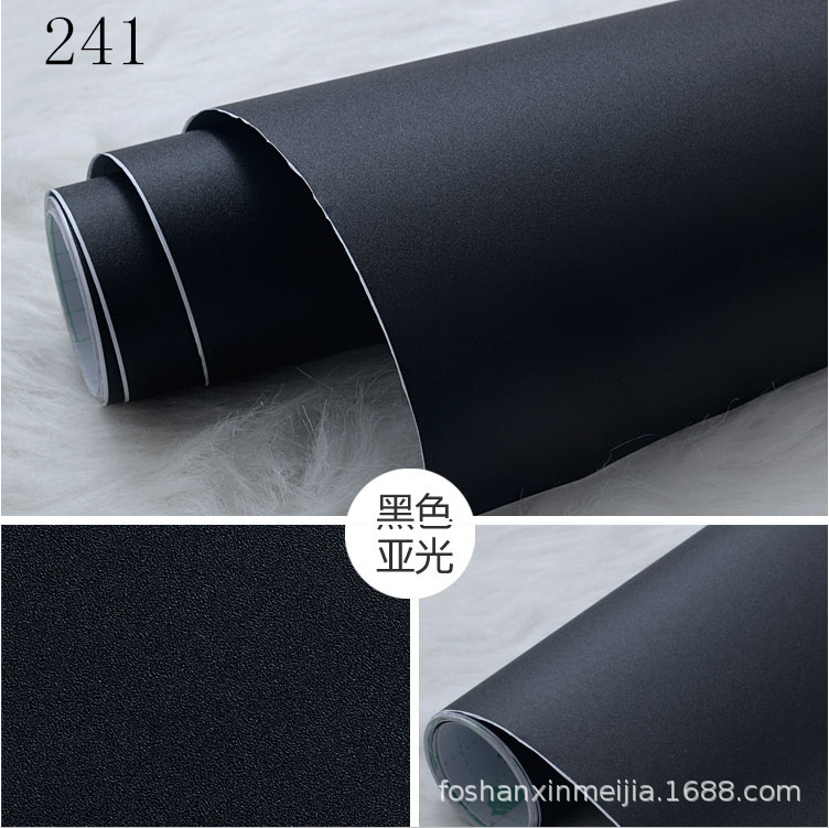 Solid color self-adhesive matte wallpapers PVC