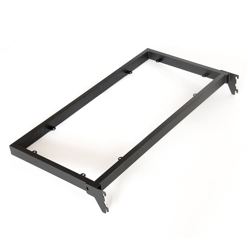 Foshan Tarjeta de suministro directo de fábrica de hierro colgando lateral trasero soldadura de tubo horizontal de soldadura de malla Bisel negro mate