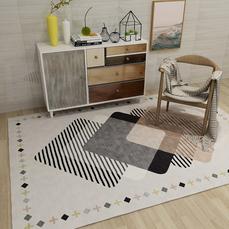 Moderner Skandinavischer Boho Teppich Für Wohnzimmer Und Schlafzimmer_voghion.com