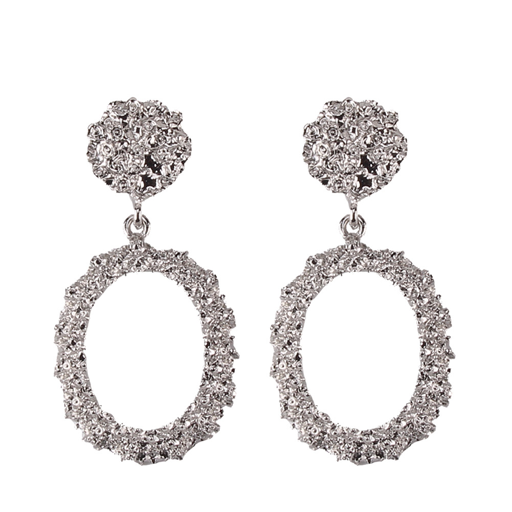 Alloy Drop-shaped Earrings Simple Atmospheric Jewelry Ins Wind Earrings display picture 1