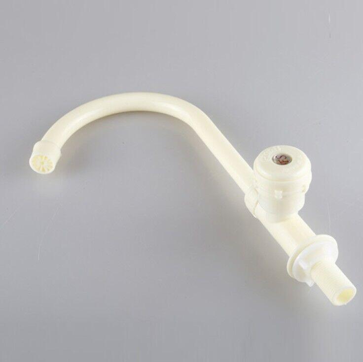 4-point plastic kitchen faucet, single-cooling sink, washing basin, sink faucet, vertical faucet, rotatable Application Scenario