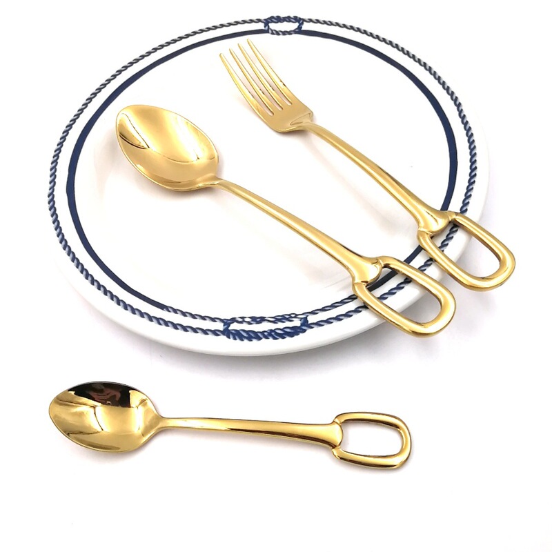 Factory Direct gift box hanging buckle series stainless steel Western tableware stainless steel tableware knife spoon Fork