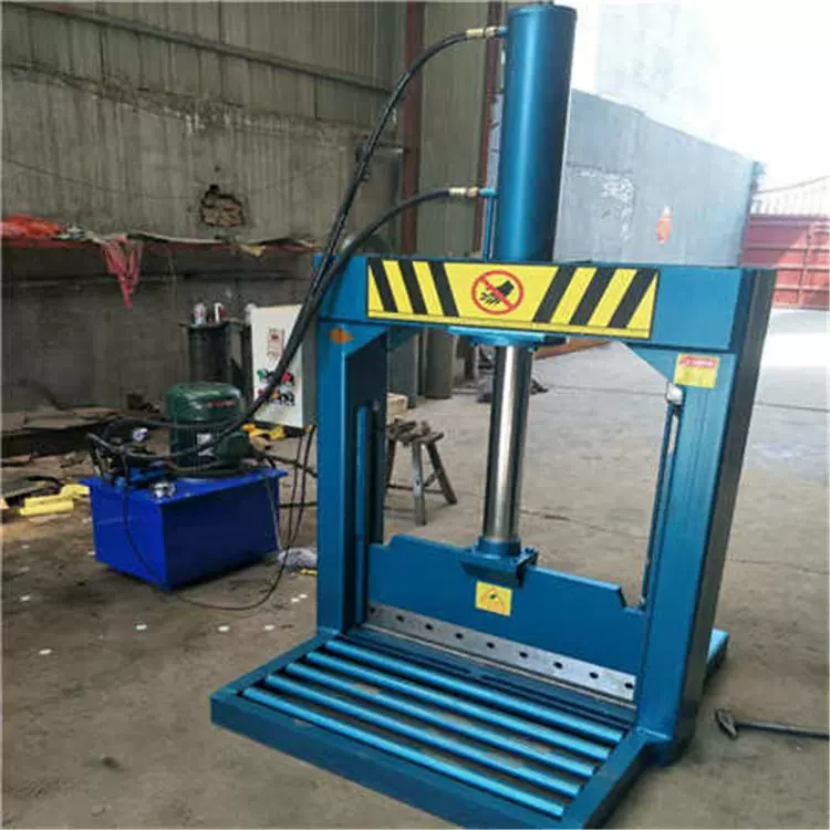 HDPE块液压裁切机 土工格栅油压裁断机 废塑料边角料龙门铡刀机