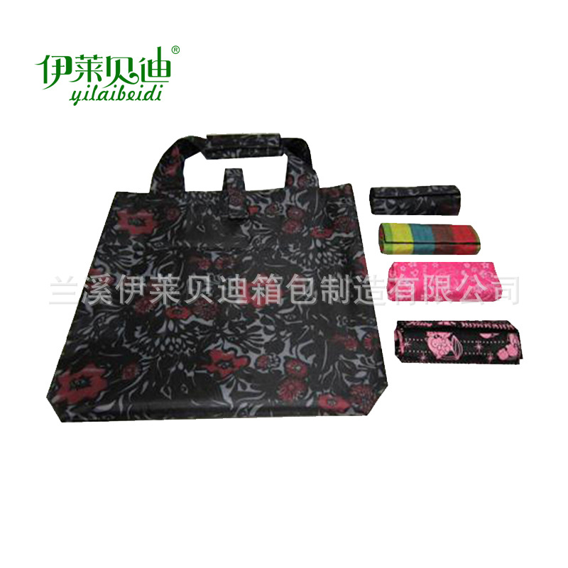 批发涤纶印花折叠袋 礼品促销收纳袋 折叠环保袋厂家定做印刷logo