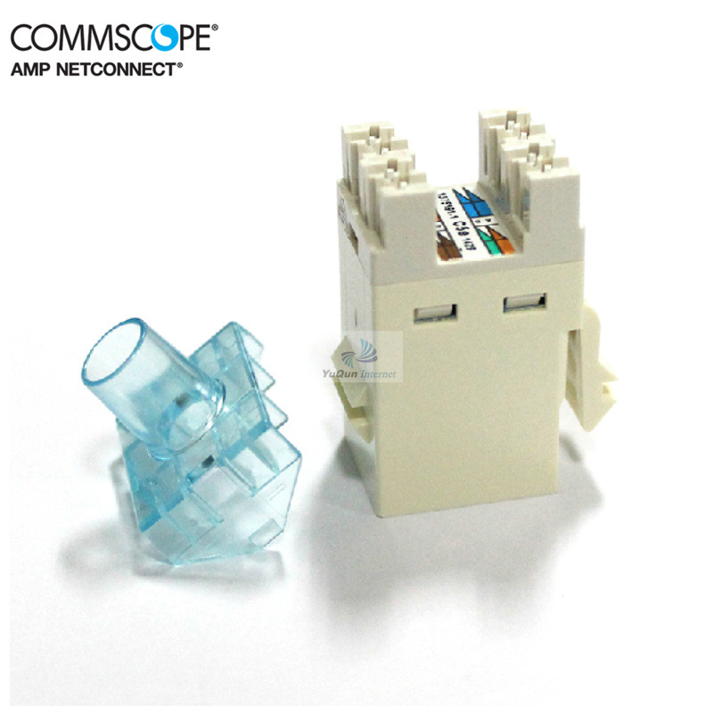 康普安普 超5类模块 8-1375191-1 AMP超五类非屏蔽RJ45模块