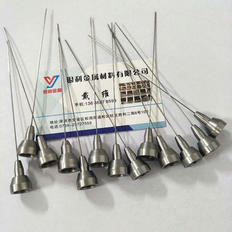 专业加工不锈钢毛细管切断磨尖 实验针管打孔封头攻牙 针头切斜口