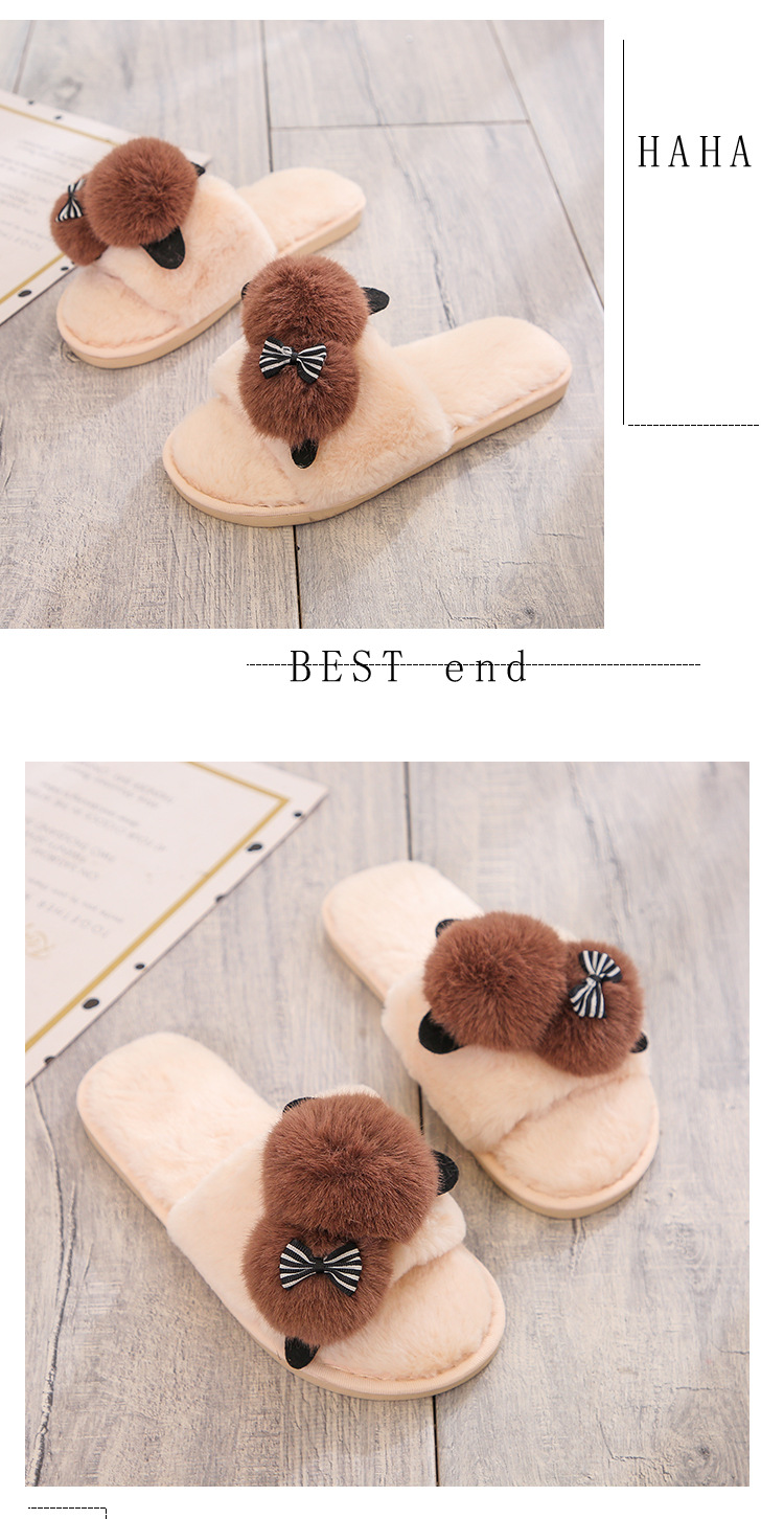 new cartoon plush slippers  NSPE10000